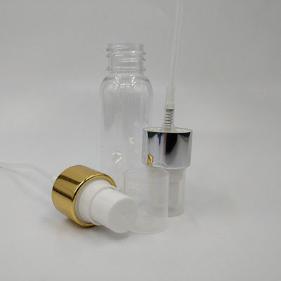 Bouteille de pulvérisation PET transparente avec un design rond classique lisse