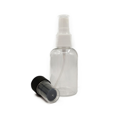 Bouteille de pulvérisation en plastique PET ronde et transparente de 500 ml