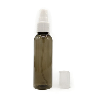 Bouteilles de pulvérisation en plastique PET circulaire et transparente pour les voyages et les cosmétiques