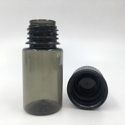Bouteille de liquide en plastique PET étanche aux enfants carré pour un mélange précis du jus d'E