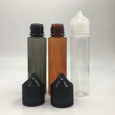 Bouteille de liquide E transparente et à l' épreuve des enfants personnalisée / Bouteilles à goutte-à-goutte avec impression