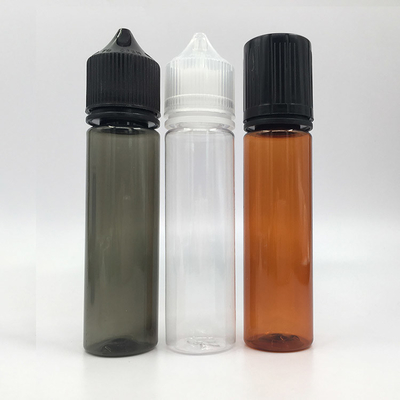 Bouteille de liquide E transparente et à l' épreuve des enfants personnalisée / Bouteilles à goutte-à-goutte avec impression