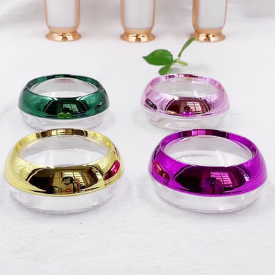 Récipient cosmétique rond transparent 30 ml pot en PP avec conception de surface personnalisée