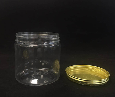 Un pot en PET à large bouche avec un couvercle en aluminium