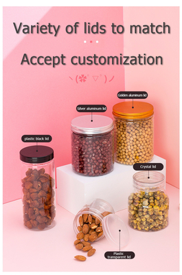 Boîtes en plastique transparent avec couvercles pour le stockage de 2 à 8 onces.
