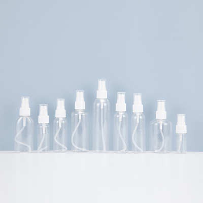 Bouteille de pulvérisation rechargeable en plastique rond PET vide de 10 ml à 500 ml