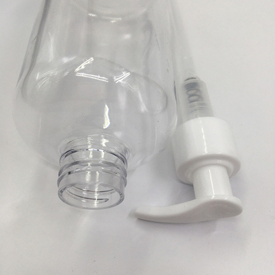 Bouteille de pompe en PET recyclable ultra-transparente pour les cosmétiques avec sérigraphie