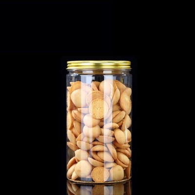 Boîtes de conserve en plastique personnalisées avec couvercles 2-16 oz