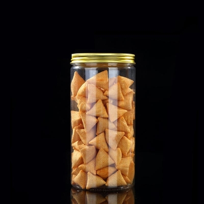 Boîtes de conserve en plastique personnalisées avec couvercles 2-16 oz