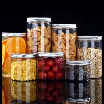 Je vous recommande un grand pot en plastique pour épices des biscuits un pot en plastique transparent un pot en plastique un couvercle en or avec une étiquette personnalisée