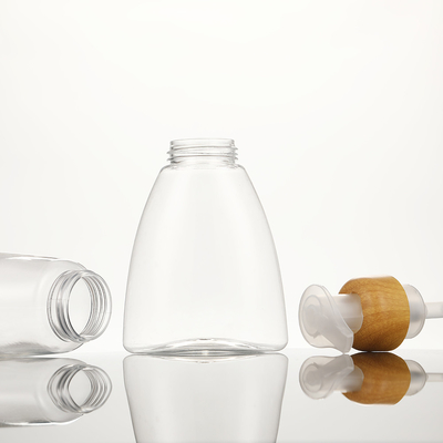 Bouteille en PET ronde biodégradable avec compteur pour emballage durable pour les soins de la peau