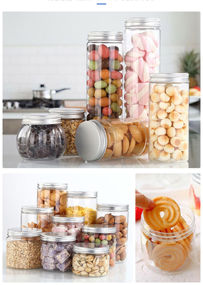 Boîtes en plastique transparent avec couvercle pour le stockage dans la cuisine et la salle de bain