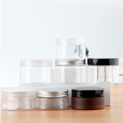 Bouteilles en plastique transparent personnalisables avec couvercles pour le stockage et l'affichage