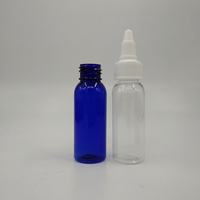 Bouteilles en plastique à vis transparente sur mesure de 50 ml avec impression sur mesure
