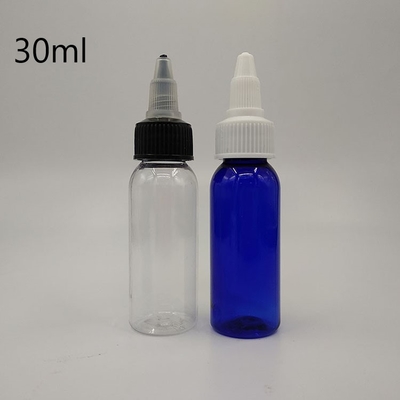 Bouteilles en plastique à vis transparente sur mesure de 50 ml avec impression sur mesure