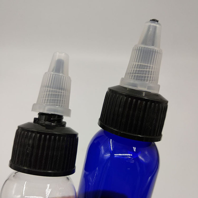 Bouteilles en plastique à vis transparente sur mesure de 50 ml avec impression sur mesure