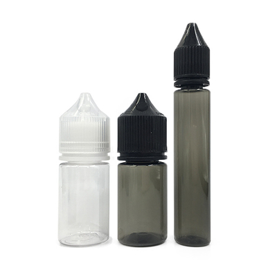 Logo personnalisé imprimé Bouteille E liquide transparente avec sérigraphie