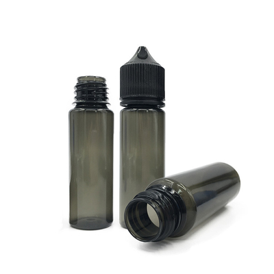 E Gouttelette liquide Bouteilles de gorille grossières 10-100 ml Avec imprimé de logo personnalisé Et bouchon à l'épreuve des enfants