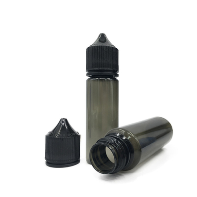 E Gouttelette liquide Bouteilles de gorille grossières 10-100 ml Avec imprimé de logo personnalisé Et bouchon à l'épreuve des enfants