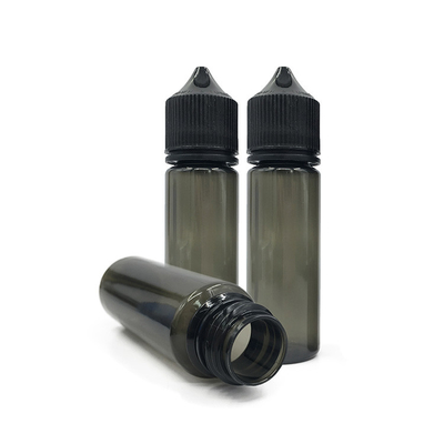 E Gouttelette liquide Bouteilles de gorille grossières 10-100 ml Avec imprimé de logo personnalisé Et bouchon à l'épreuve des enfants