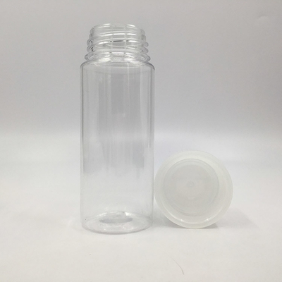 Bouteilles de liquide PET E transparentes et rondes personnalisées avec un capuchon à vis à l'épreuve des enfants