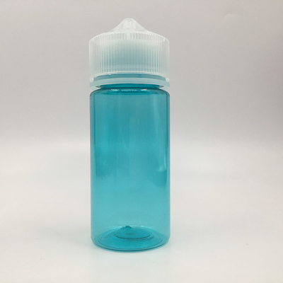 Bouteilles de liquide PET E transparentes et rondes personnalisées avec un capuchon à vis à l'épreuve des enfants