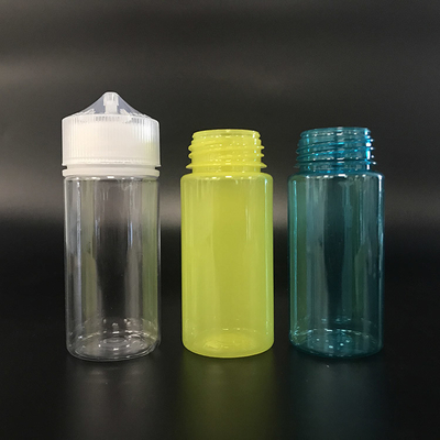 Bouteille de liquide en forme de E rond à l' épreuve des enfants avec bouchon à vis