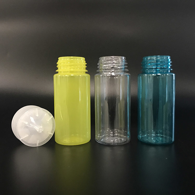 Bouteille de liquide en forme de E rond à l' épreuve des enfants avec bouchon à vis