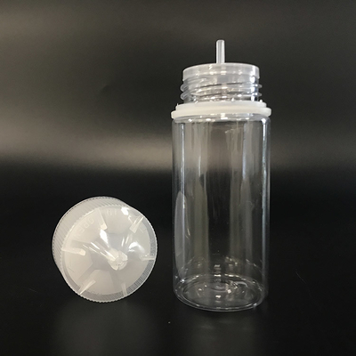 Bouteille de liquide en PET à capuche à 100 ml pour emballage liquide avec sérigraphie