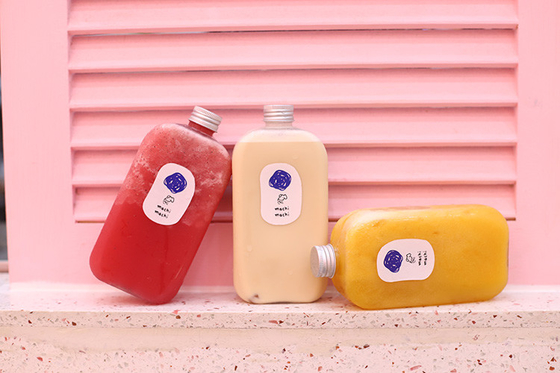 Bouteilles modernes de thé au lait clair avec vis sur le couvercle 0,5 kg