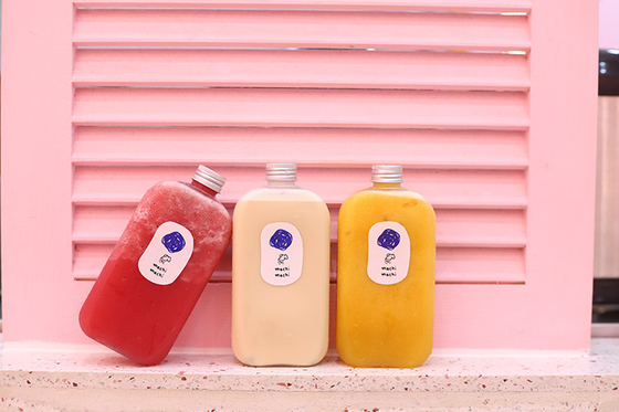 Bouteilles modernes de thé au lait clair avec vis sur le couvercle 0,5 kg