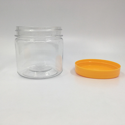 Contenants en plastique transparent, pots avec couvercle en plastique ou en aluminium
