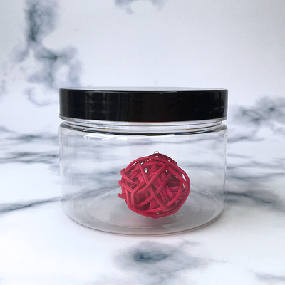 Des contenants de pots en plastique transparent personnalisables avec des couvercles en aluminium pour une capacité de 2 à 8 onces