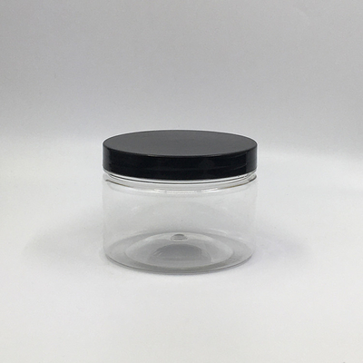 Des contenants de pots en plastique transparent personnalisables avec des couvercles en aluminium pour une capacité de 2 à 8 onces