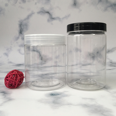 Containers en pot en plastique transparent personnalisés avec logo et joint en feuille