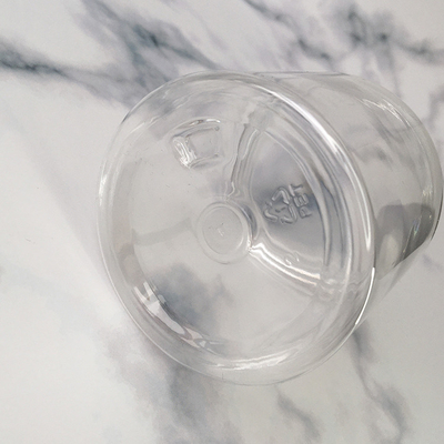 Containers en pot en plastique transparent personnalisés avec logo et joint en feuille