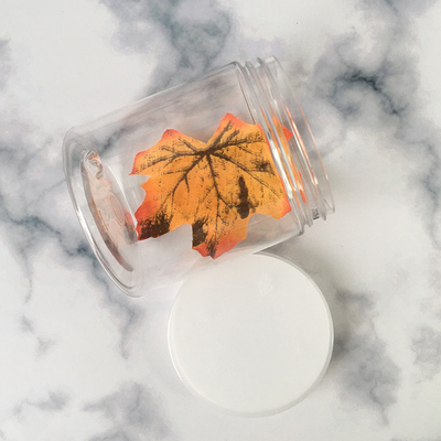 Containers en pot en plastique transparent personnalisés avec logo et joint en feuille