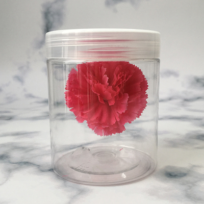 Containers en pot en plastique transparent personnalisés avec logo et joint en feuille