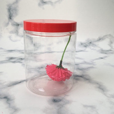 Des pots ronds en plastique clair avec des couvercles 2 oz 3 oz 4 oz 5 oz