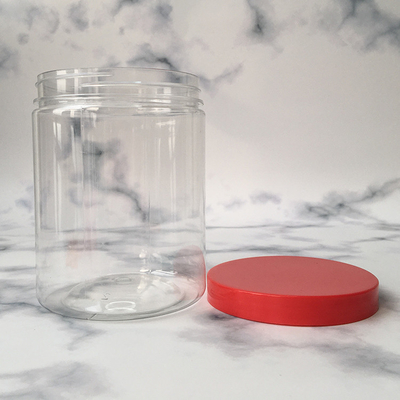 Des pots ronds en plastique clair avec des couvercles 2 oz 3 oz 4 oz 5 oz