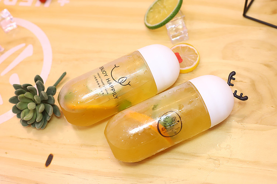 Bouteilles de thé au lait en plastique imperméables avec vis sur le couvercle