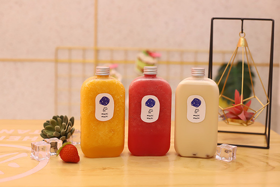Bouteilles de boissons en plastique étanches aux fuites avec vis sur les couvercles