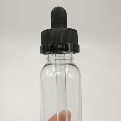 Surface lisse Logo personnalisé Bouteilles gouttelettes en verre noir pour emballage liquide