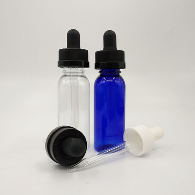 Bouteilles en plastique de 10 ml à 120 ml avec une surface lisse et des bouchons à vis