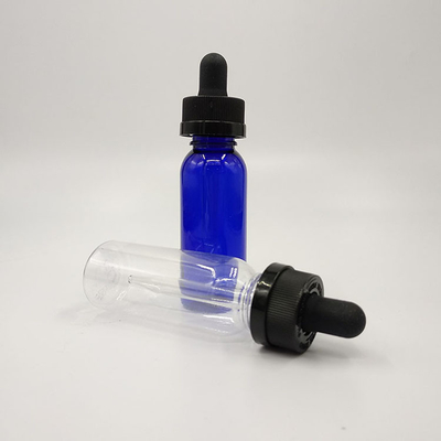 Bouteilles en plastique de 10 ml à 120 ml avec une surface lisse et des bouchons à vis