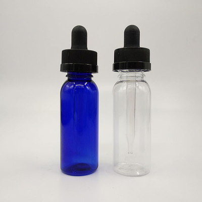Bouteilles en plastique de 10 ml à 120 ml avec une surface lisse et des bouchons à vis
