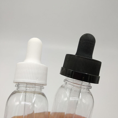 Bouteilles en plastique de 10 ml à 120 ml avec une surface lisse et des bouchons à vis