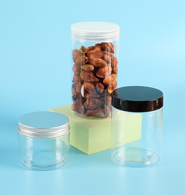 Contenant cosmétique en plastique transparent personnalisé avec une surface lisse