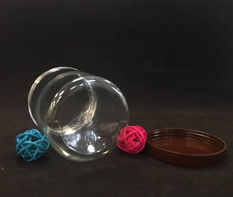 Des pots en plastique personnalisés avec des couvercles en plastique / aluminium pour la poudre alimentaire