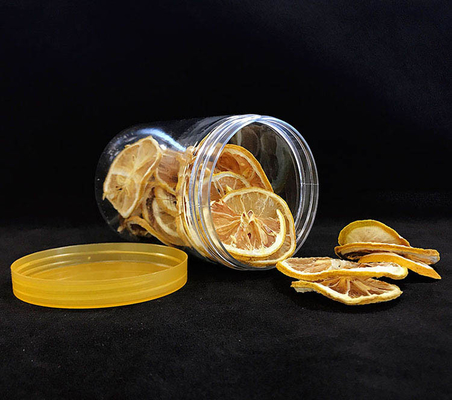Des pots en plastique personnalisés avec des couvercles en plastique / aluminium pour la poudre alimentaire